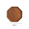 Honeycomb Acacia Wood Serving Plate Elegant Artisan Rustic Dining Tableware