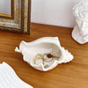 Ceramic Enamel Conch Shell Storage Tray for Jewelry and Small Items Decor