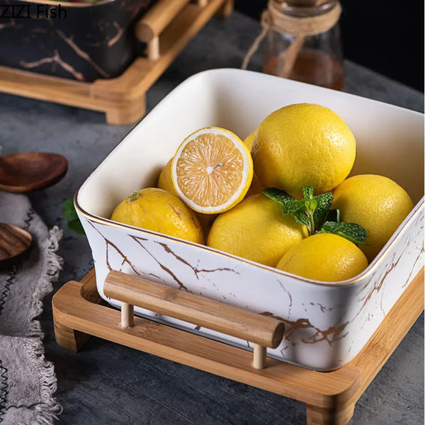 Elegant Marble Serving Bowl For Kitchen Home And Stylish Entertaining
