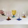 Charmed Colorblock Glass Goblet
