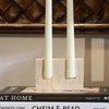 Natural Travertine Candle Holder For Elegant Home Table Decor