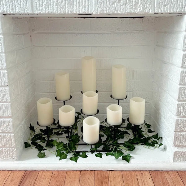 Battery Operated Flameless Candles Realistic Melted Wax Drip Led Decor