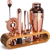 Luxury Metallic Home Bar Set With Elegant Cocktail Serving Tools