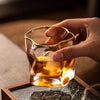 Luxury Textured Whiskey And Whisky Glasses 2 Piece Set