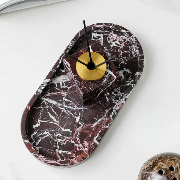 3 Piece Natural Marble Aromatherapy Set Calming Home Decor