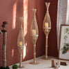 Rustic Woven LED Candlestick Lanterns For Home Decor