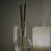 Premium Glass Hollow Aromatic Diffuser With Wood Base For Home Decor