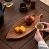 Eco Friendly Walnut Leaf Dinner Plates Natural Tableware