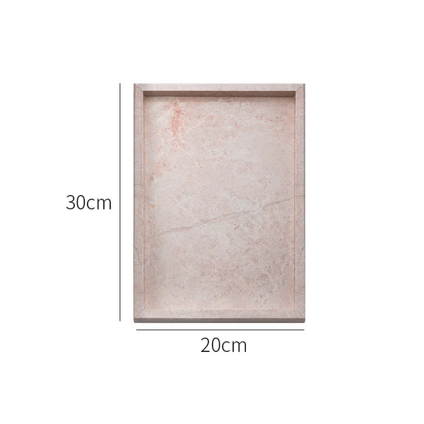 Elegant Dusty Pink Rose Marble Serving Tray Home Decor