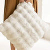 Faux Rabbit Fur Pillow Cover Plush Soft Decorative Home Accent