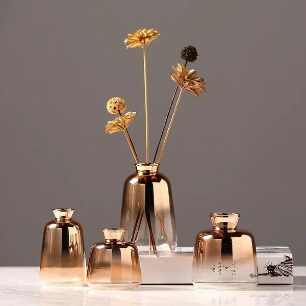Modern Gradient Decorative Vase for Elegant Home Table Centerpiece
