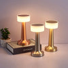 Modern Chrome Table Lamp For Bedroom Nightstand Desk Lighting