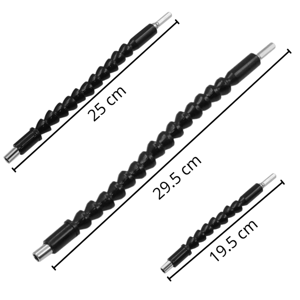 Flexible Drill Bit Holder For Tight Spaces With Extended Reach