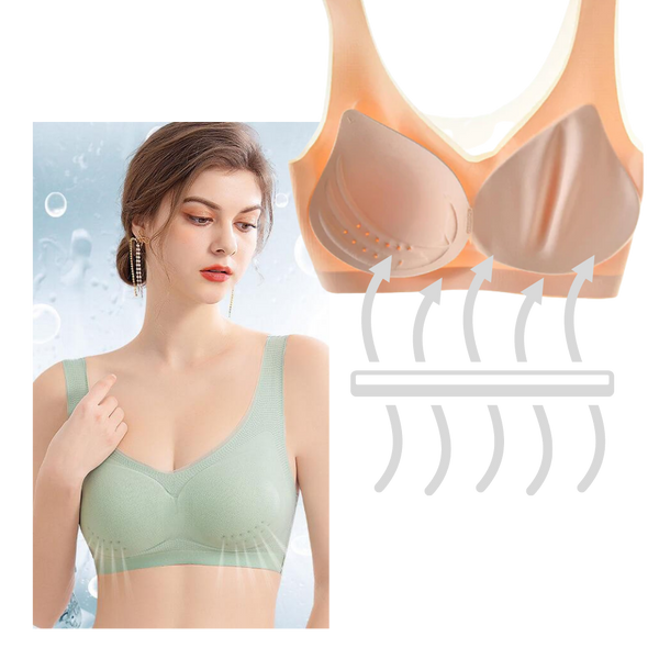 Featherweight Ice Silk Bra For Seamless Breathable Comfort