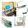 Extendable Sink Storage Rack For Flexible Kitchen Tool Organization