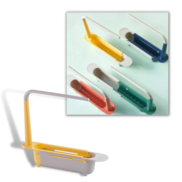 Extendable Sink Storage Rack For Flexible Kitchen Tool Organization