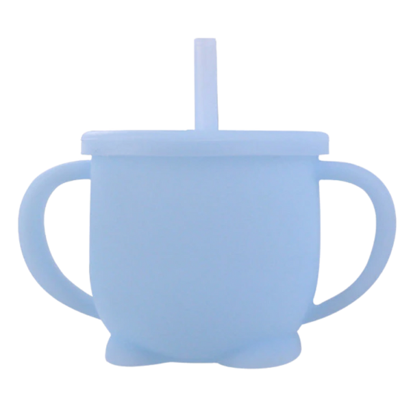 Leakproof Silicone Sippy Cup For Babies With Anti Spill Lid