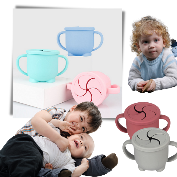 Soft Silicone Snack Cup For Easy Feeding With Safe Non Toxic Design