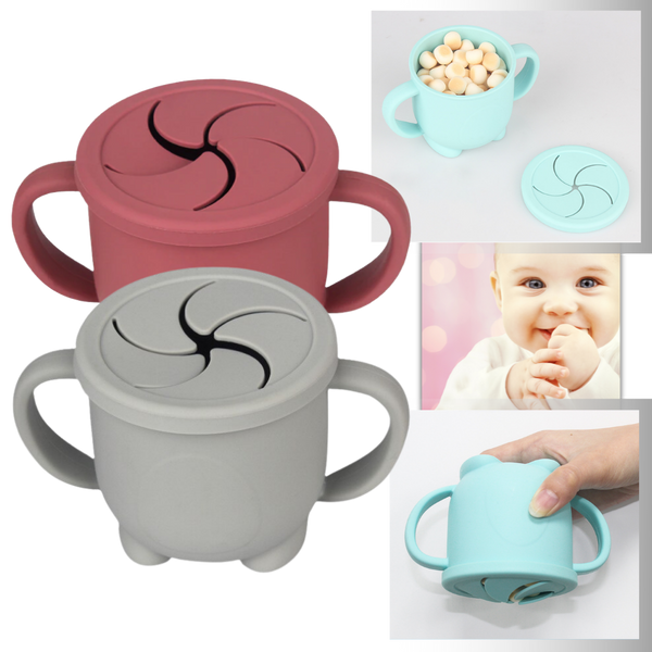 Soft Silicone Snack Cup For Easy Feeding With Safe Non Toxic Design
