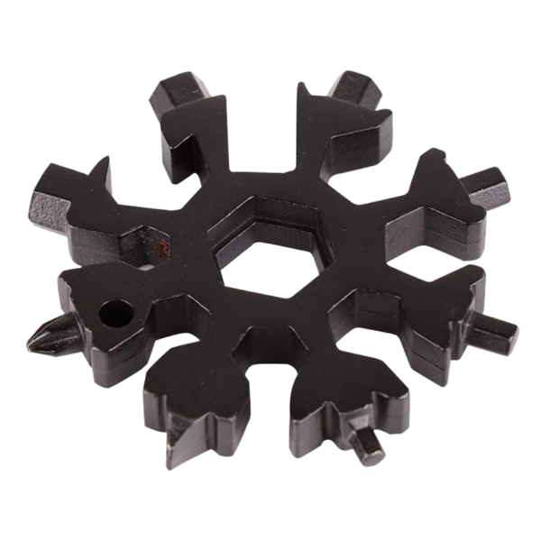 Stainless Snowflake Pocket Multitool With 18 Functions For Everyday Carry