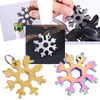 Stainless Snowflake Pocket Multitool With 18 Functions For Everyday Carry