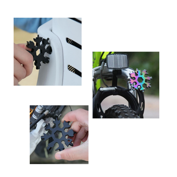 Stainless Snowflake Pocket Multitool With 18 Functions For Everyday Carry