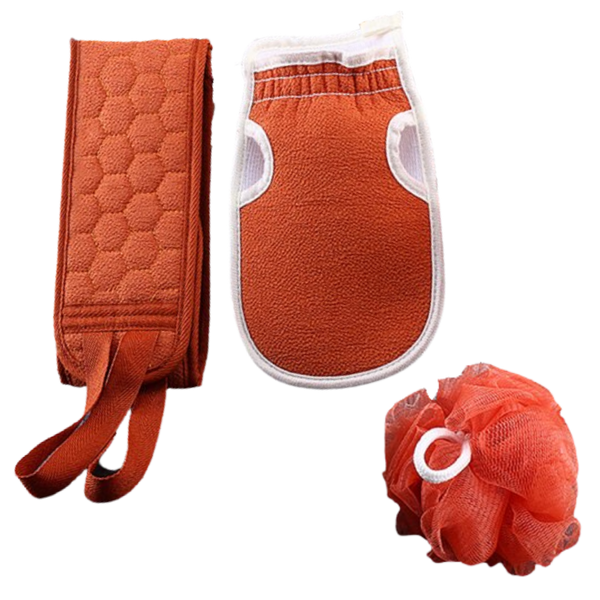 Premium Back Scrubber Bath Kit for Exfoliation and Circulation