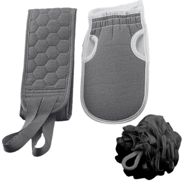 Premium Back Scrubber Bath Kit for Exfoliation and Circulation
