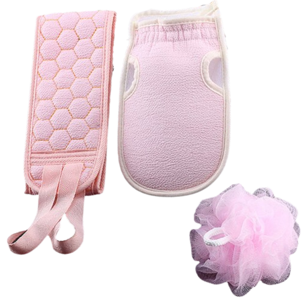 Premium Back Scrubber Bath Kit for Exfoliation and Circulation