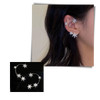 Zirconia Star Clip On Earrings All Day Comfort Hypoallergenic
