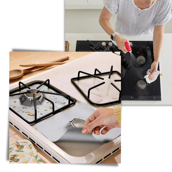 Gas Stove Protector Mats Set Of Two Nonstick Heat Resistant