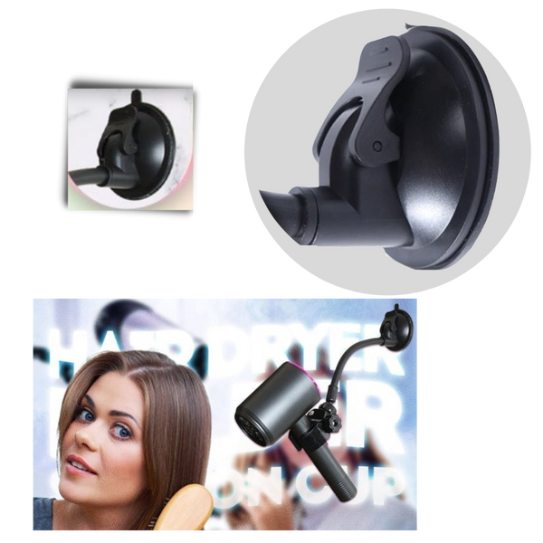 Hair Dryer Mount With Hands Free Operation For Smooth Blowouts