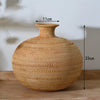 Handcrafted Natural Rattan Vase For Modern Home Flower Display