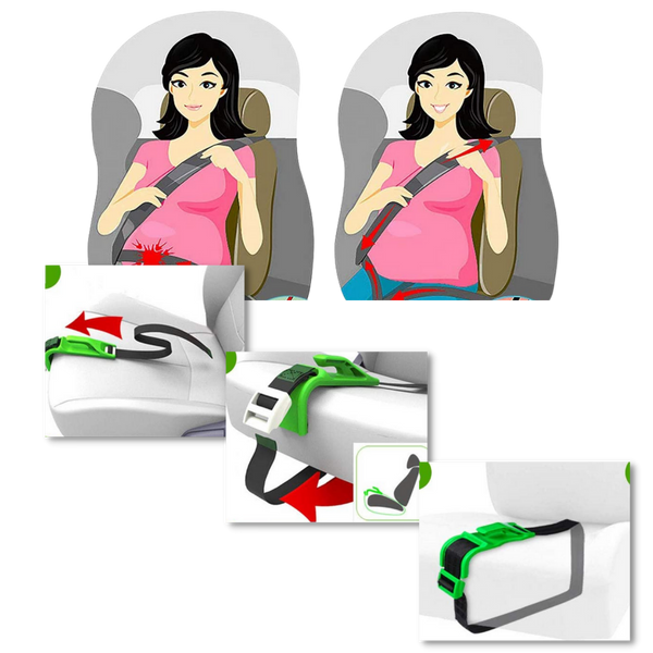 Pregnancy Travel Car Seat Belt Adjuster For Comfort And Safety