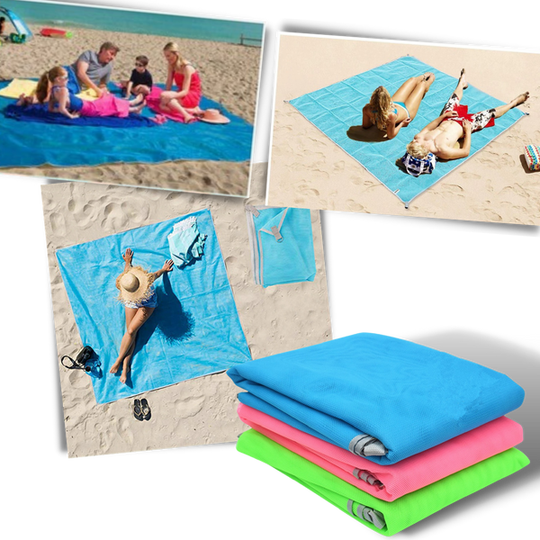 Sand-Free Beach Towel With Dual-Layer Filtration System