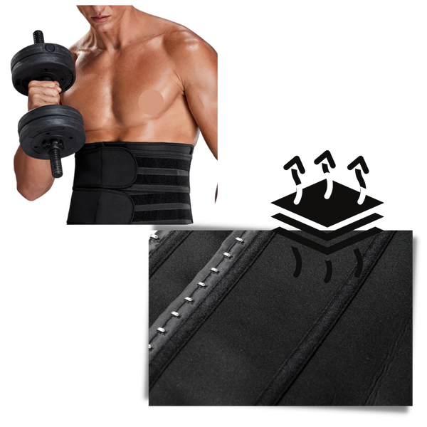 Twin Strap Sauna Waist Trainer For Back Support And Shaping