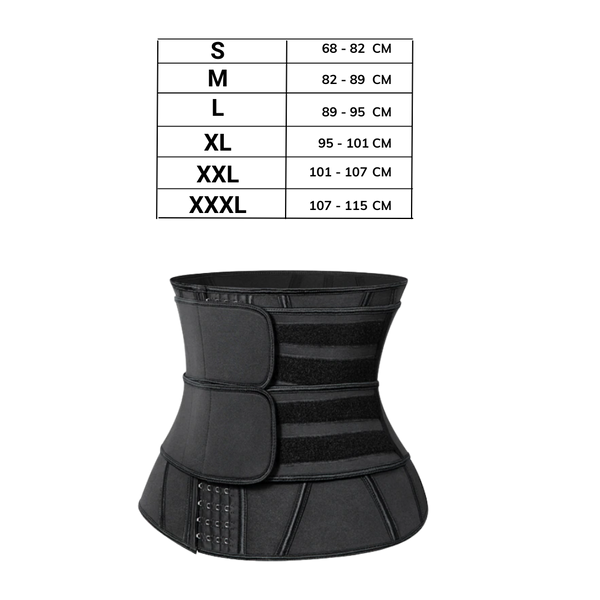 Twin Strap Sauna Waist Trainer For Back Support And Shaping