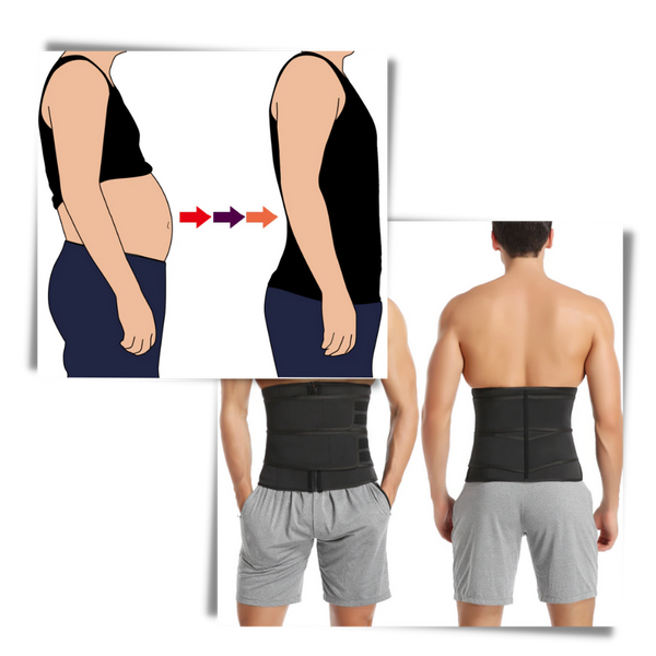 Twin Strap Sauna Waist Trainer For Back Support And Shaping