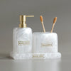 Luxury Pearl 3 Piece Bathroom Accessory Set For Elegant Decor