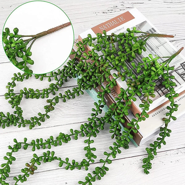 Artificial Faux Succulent Ivy Vines For Indoor Home And Office Decor