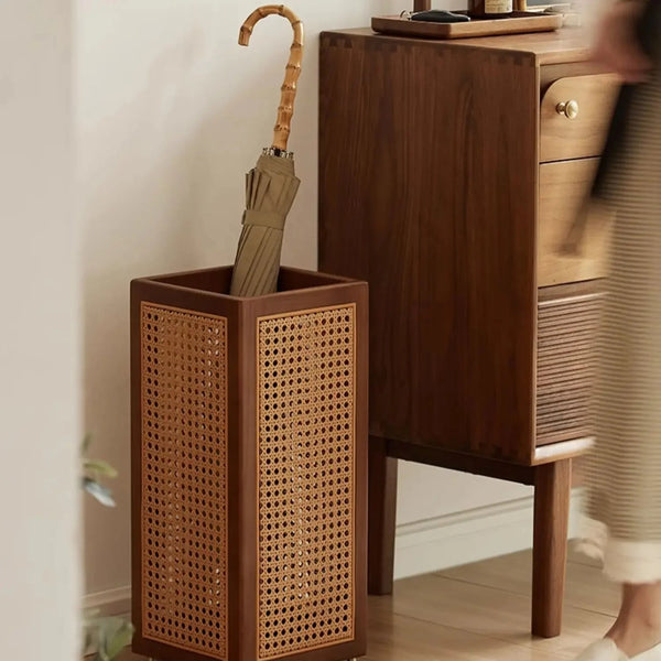 Modern Boho Umbrella Stand Entryway Decor Artistic Home Accent Organizer