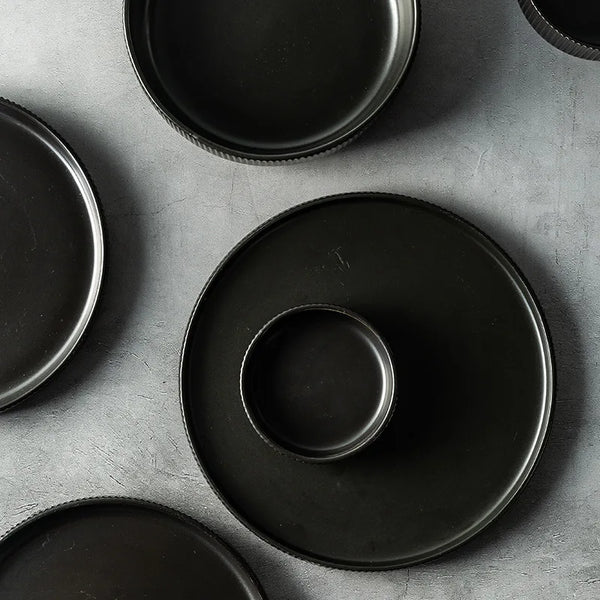 Ribbed Texture 25 Piece Dinnerware Set For Elegant Dining And Entertaining