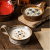 Rustic Ceramic Oatmeal Bowl Handcrafted Artisanal Kitchen Tableware