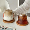 Sculpted Modern Crystal Drinking Glasses For Coffee And Whiskey