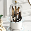 Rotating Acrylic Vanity Makeup Organizer With Dustproof Lid