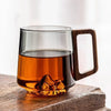 Crystal Summit Mountain Peak Heat Resistant Glass Mug For Coffee And Tea