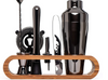 Luxury Metallic Home Bar Set With Elegant Cocktail Serving Tools