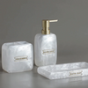Luxury Pearl 3 Piece Bathroom Accessory Set For Elegant Decor