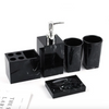 Milan Marble 5 Piece Bathroom Set Elegant Home Decor Accessories