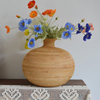 Handcrafted Natural Rattan Vase For Modern Home Flower Display